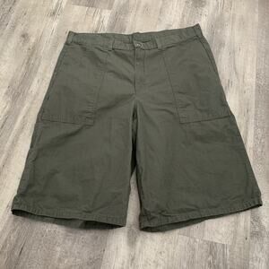 Dickies Shorts Mens 38 Green Ripstop Loose Fit Utility Outdoors Workwear Skater